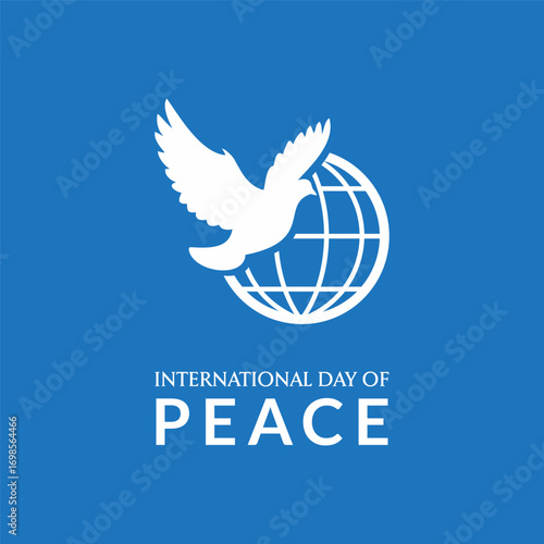 International Day of Peace. World Peace Day. World Science Day for Peace and Development, Anti-War Concept. International Day of Living Together in Peace banner template vector illustration.