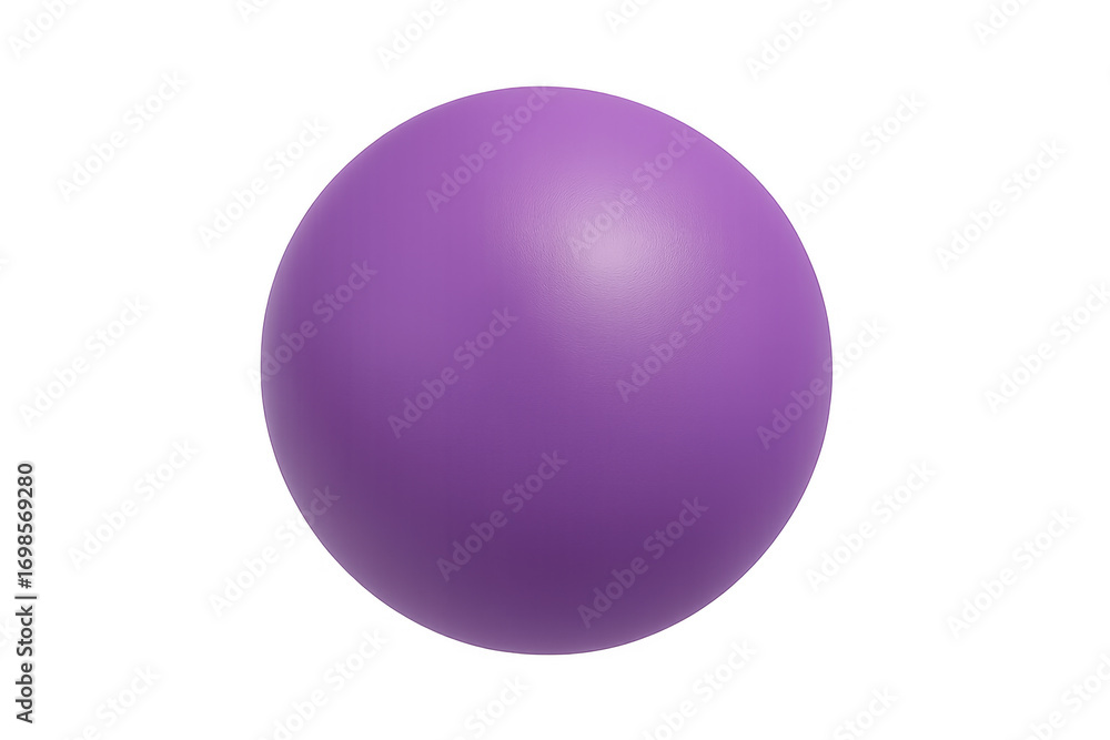 Fototapeta premium Purple sphere floating on transparent background: perfect for graphic design projects