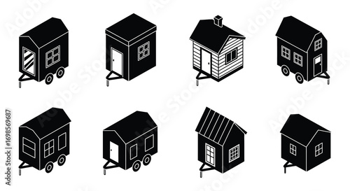 various tiny houses designs on wheels and stationary