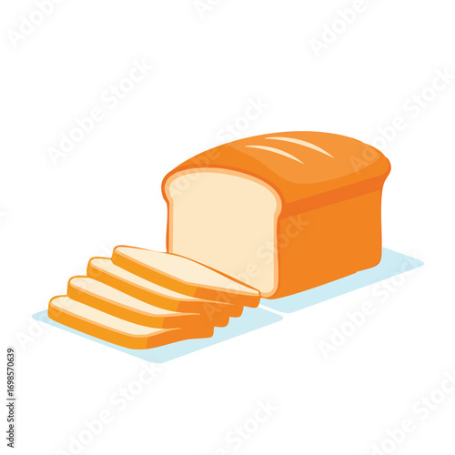 Sliced Bread Loaf Freshly Baked and Ready to Enjoy