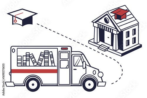 Mobile library delivers knowledge to educational institutions
