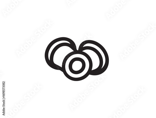 Noise Reduction Ear Plugs Icon in Elegant Professional Vector Artwork