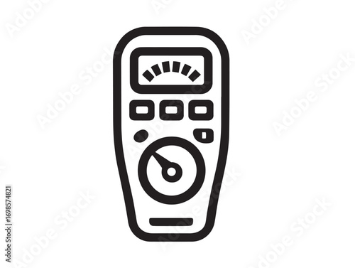 Electrical Tester Icon in Clean Simple Minimal Vector Line Art