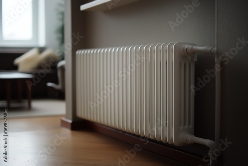 Wallpaper Mural Modern white radiator in cozy living room interior Torontodigital.ca