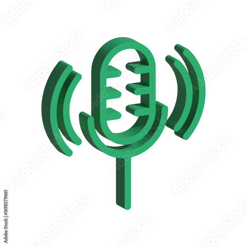 Mic icon design template