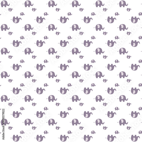 Seamless childish pattern with funny animals faces . Creative  kids texture for fabric, wrapping, textile, wallpaper, apparel. Vector illustration
