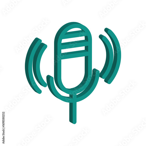 Mic icon design template