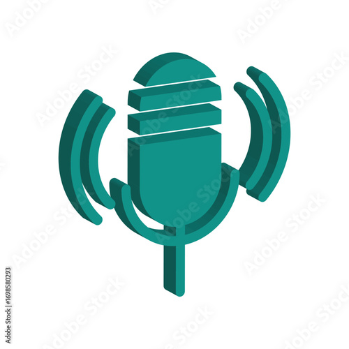 Mic icon design template