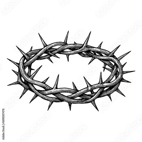 A crown of thorns — a symbol of the suffering of the Redeemer and Lord Jesus Christ.
