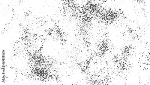 Grunge dust overlay vector black and white distressed background abstract surface. Distress grain texture black and white grunge overlay abstract rough wall background. 