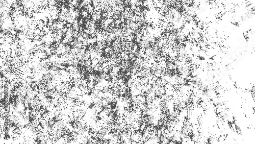 Abstract surface dust background black and white grunge distressed overlay vector. Grunge texture overlay black and white abstract distressed dirty wall illustration. 
