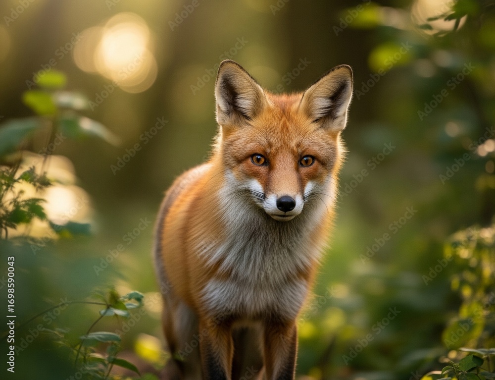 Fototapeta premium a fox stalking prey