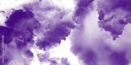 A vibrant sky filled with soft, pastel clouds showcasing beauty sweet pastel pink, white colorful with fluffy clouds on sky. multi color rainbow image. purple, white sky and dramatic color background