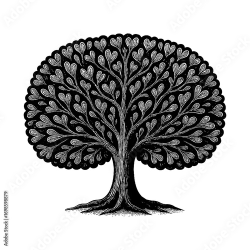 A tree with hearts, symbolizing a fruitful spiritual life and growth in love