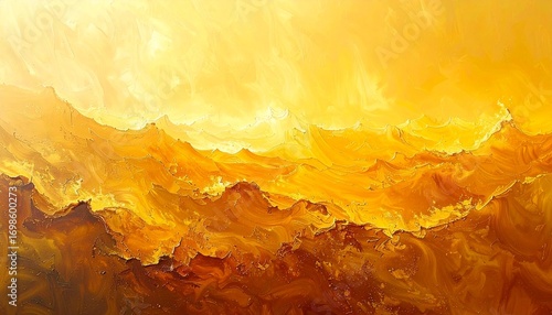 Golden Curry Gradient with Warm Ochre Texture