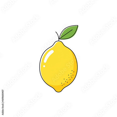 vector illustration of lemon