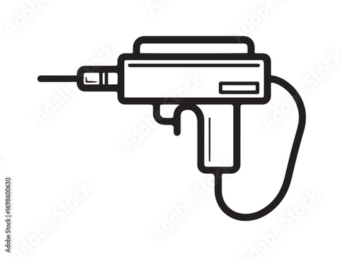 Leak detector icon modern precise minimal linear artwork