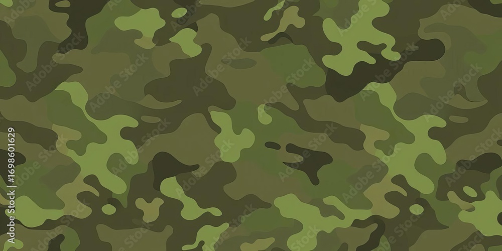 Fototapeta premium Abstract digital camouflage pattern in muted greens, browns, and grays, tones, gray