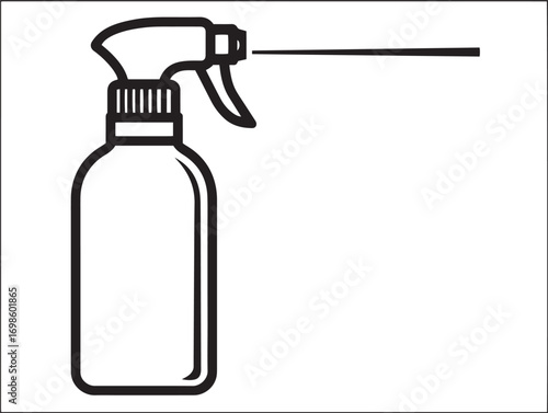 Industrial lubricant spray tool icon stylish minimal vector design