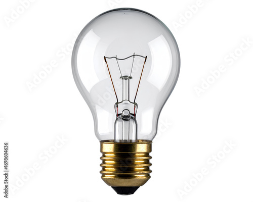 Light bulb png isolated on an empty background.