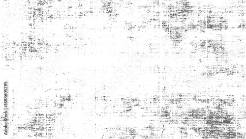 High Contrast Grunge Texture with Horizontal Scratches and Rough Brush Smudges vector design on transparent background