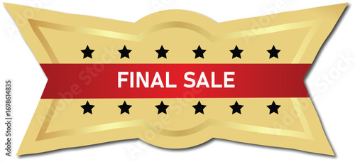 ribbon,final,sale modern flat vector illustration for last chance offer design vector graphic for closing stock