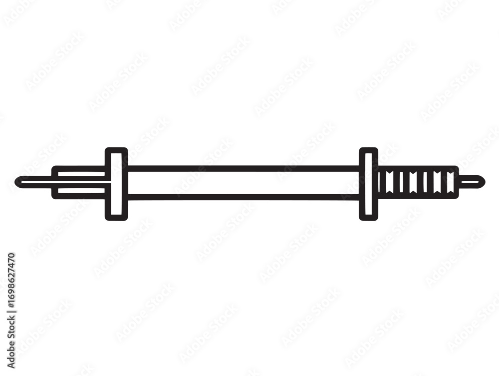 Functional Rebar Locator Icon in Modern Minimal Clean Vector Illustration Design