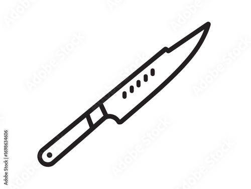 Industrial Safety Knife Icon in Clear Simple Modern Vector Illustration Artwork