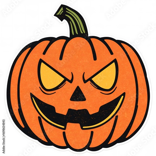  Sinister grinning jack o lantern clipart