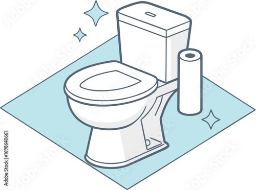 World Toilet Day. toilet bowl and toilet paper