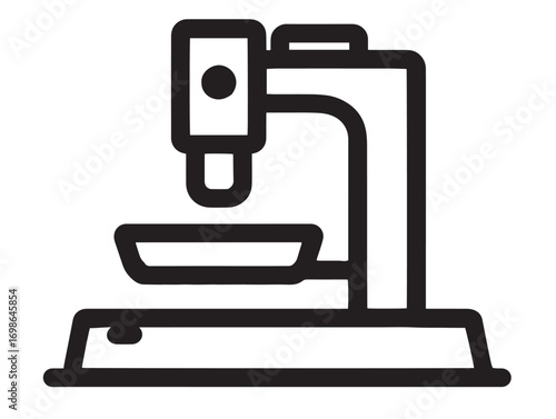 Sleek Surface Roughness Tester Icon in Stylish Elegant Modern Vector Artwork
