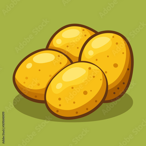 vector illustration of a potato