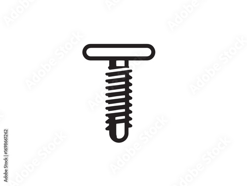 Durable Turnbuckle Screw Icon in Clean Functional Vector Line Artwork Design