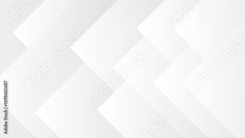 Minimal abstract geometric background featuring layered translucent white and light gray diagonal shapes. Smooth gradients blending seamlessly into a clean, modern composition.