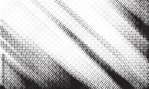 Halftone background vector, abstract backdrop design with two tone pattern and copy space for edit your content