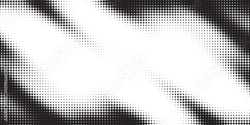 Halftone background vector, abstract backdrop design with two tone pattern and copy space for edit your content