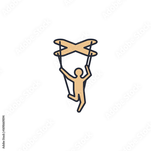 manipulation icon. manipulation Symbol sign for mobile concept and web design. Vector icon, Logo illustration, Vector graphics