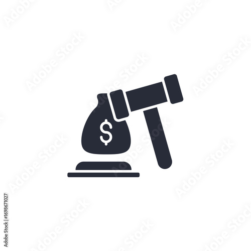 justice icon. justice Symbol sign for mobile concept and web design. Vector icon, Logo illustration, Vector graphics
