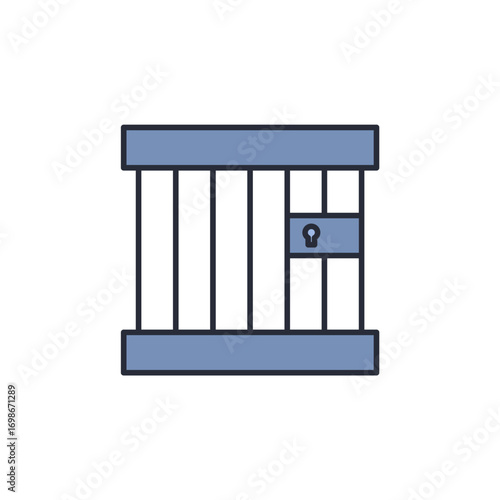 prison icon. prison Symbol sign for mobile concept and web design. Vector icon, Logo illustration, Vector graphics