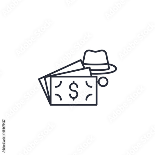 fraud icon. fraud Symbol sign for mobile concept and web design. Vector icon, Logo illustration, Vector graphics