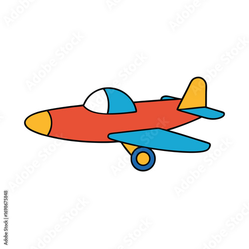 Toy Experimental Plane Vector Art