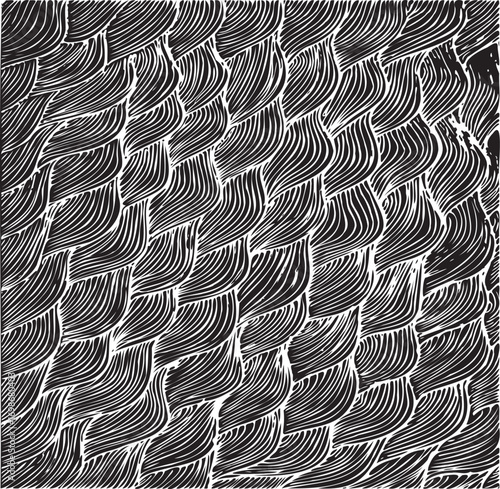 Black and white geometric pattern. Tileable texture background.