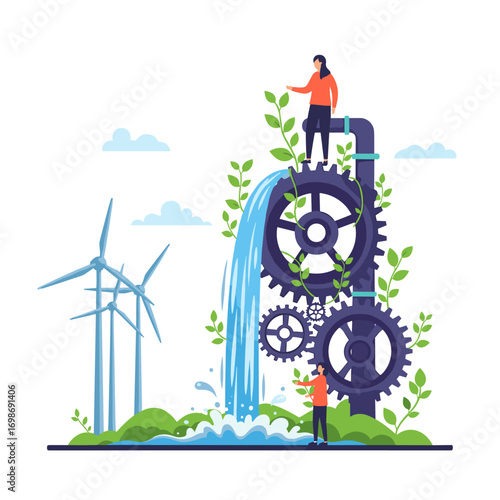 Harnessing renewable energy sources for sustainable development and environmental conservation with innovative technologies