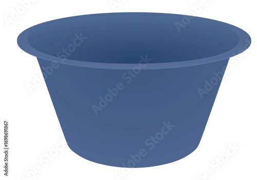 Stainless steel pot. vector illustration	