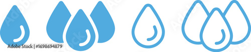 water drop, water, liquid, fluid, drop, droplet, icon, symbol, graphic, illustration, isolated, white background, blue, swirl, condensation, moisture, rain, wet, hydration, clean, purity, technology, 