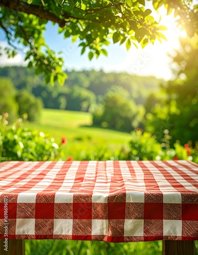 Outdoor picnic table
