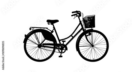 silhouette of a bicycle