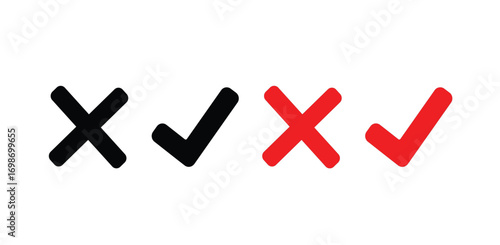 yes and no symbol icon