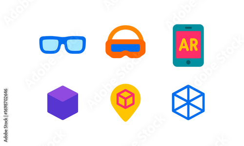 Augmented reality icons for digital media and user interface design