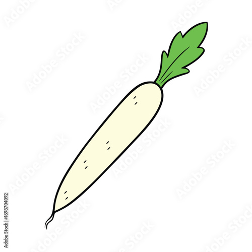 Radish Long Vector Art